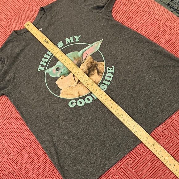 Star Wars Gray Tee with Baby Yoda Design - Picture 6 of 9